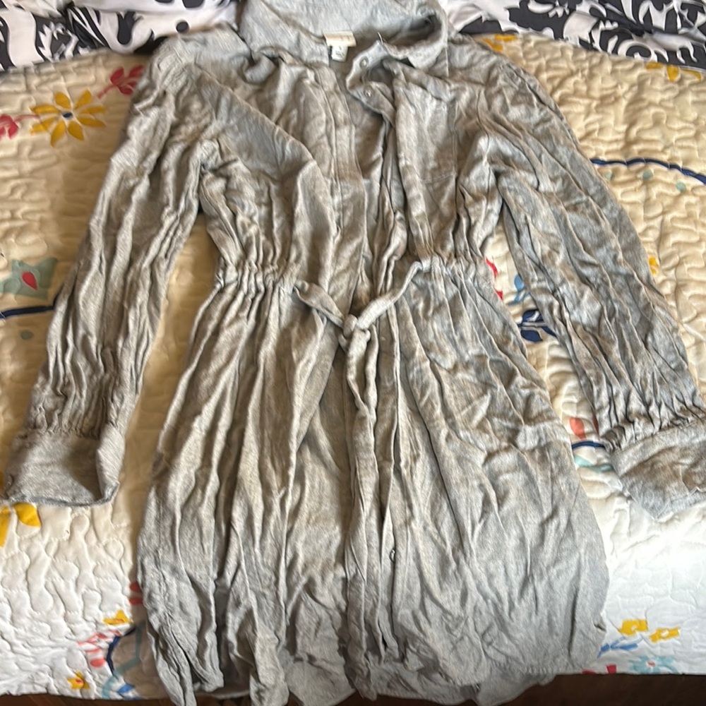 Long Sleeve Gray Dress